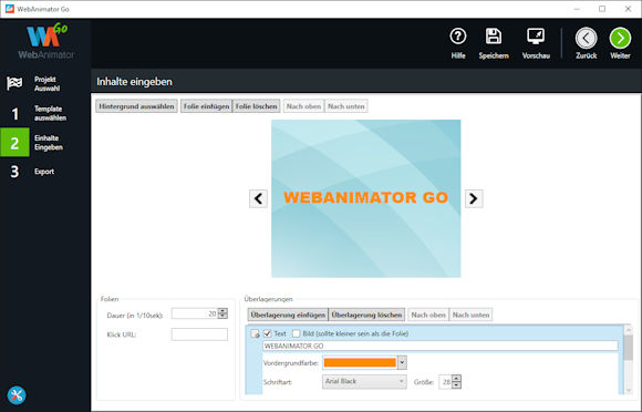 Neu: WebAnimator GO - HTML5 Animation im Handumdrehen